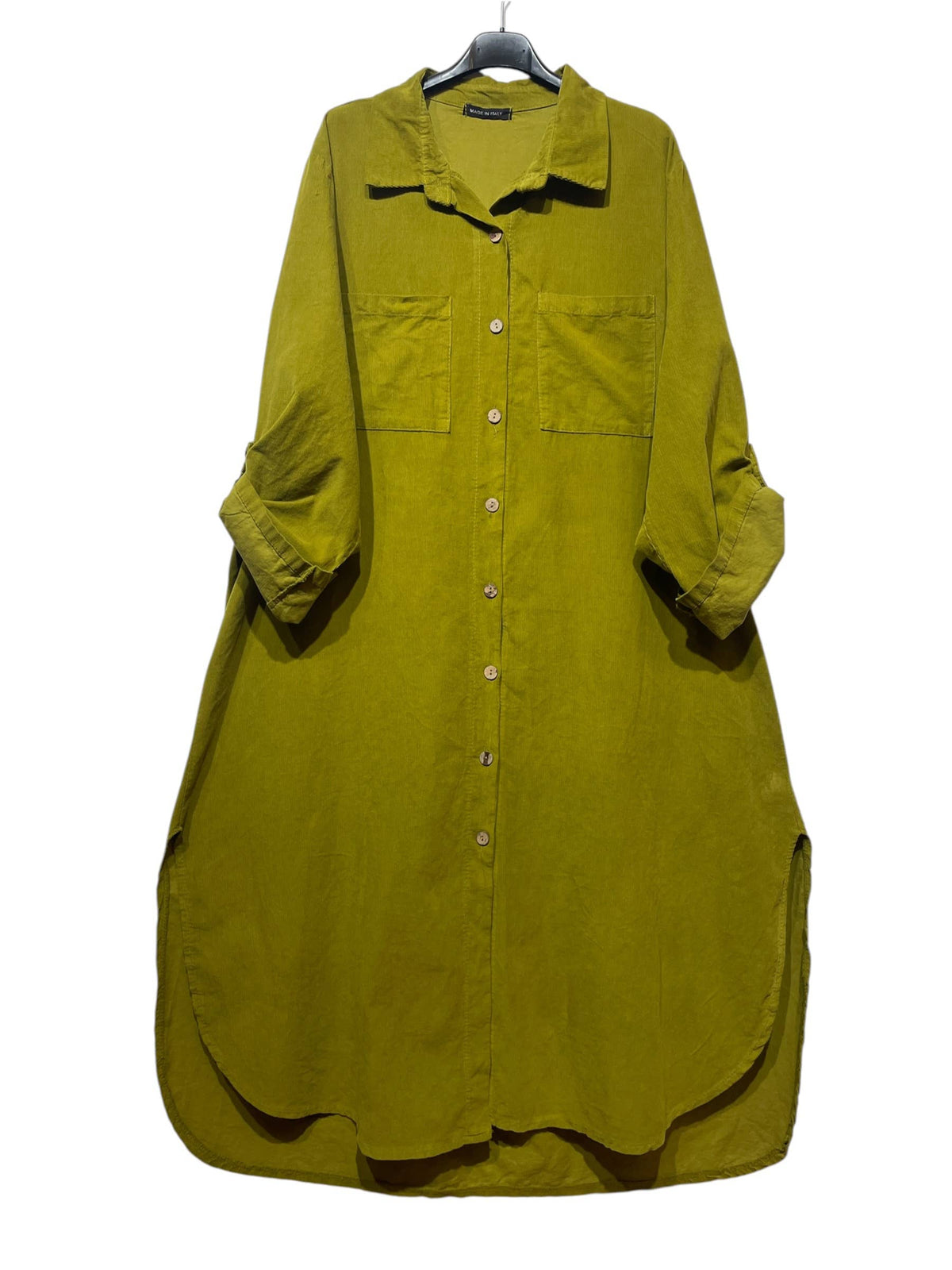 53302 LĂ
NG SKJORTA I VELOUR: Beige