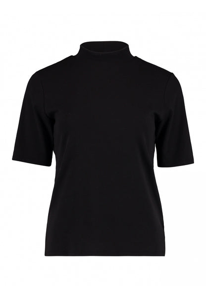 T-shirt halvpolo | SVART